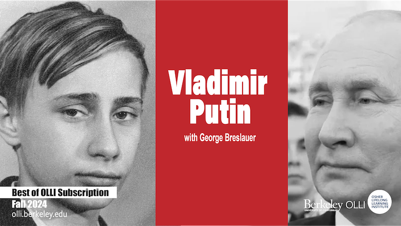 "Putin as a boy on the left and as he is today on the right"