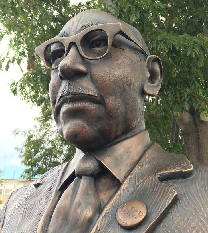 Statue of Bryon Rumford