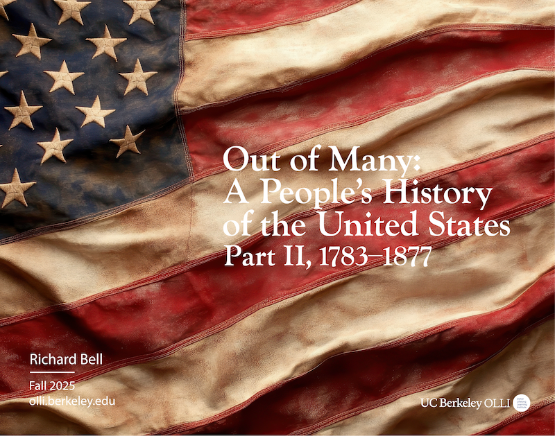 Closeup of early US flag, battered and dirty, but intact