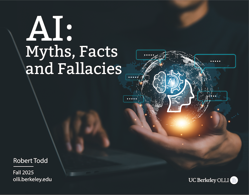 A hand holding a digital sphere of the brain opened an image of the word "AI"