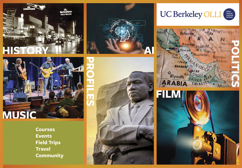 Simplified grid consisting of select images representing upcoming courses